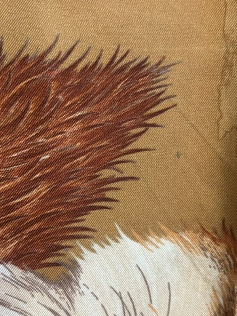 Vintage Salvatore Ferragamo Silk Scarf with Fox & Grape Hand Rolled Edges 33x35 - Picture 15 of 16